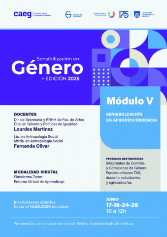 Curso modular CAEG: Módulo V – Sensibilización en afrodescendencia