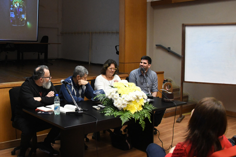 Fotografía del conversatorio “Redes, Sujetos y Saberes: Experiencias fronterizas en lo educativo”
