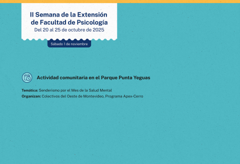 afiche de difusión de la actividad