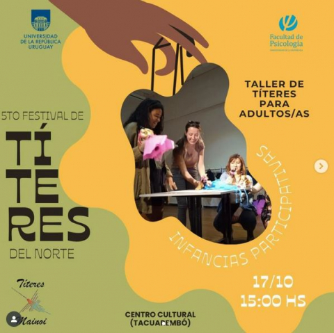 Docentes y estudiantes de la Facultad de Psicología participaron en el 5º Festival de Títeres del Norte “Floreció” en Tacuarembó