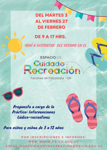 Espacio de Cuidado y Recreación durante el mes de febrero de 2026