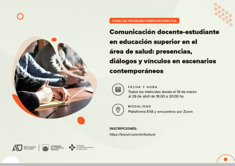 Nuevo curso del Programa de Formación Didáctica para docentes del Área Ciencias de la Salud