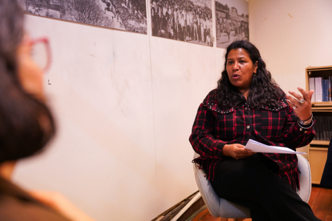 Fotografía de Ana Karina Moreira, docente de la Facultad de Psicología  de la Universidad de la República (Udelar)