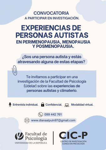 Convocatoria a personas autistas para participar en investigación