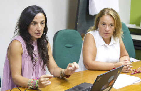 Mariela de León junto a Gabriela Luján. Foto:Richard Paiva-UCUR