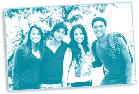 Fotografía de los estudiantes extranjeros