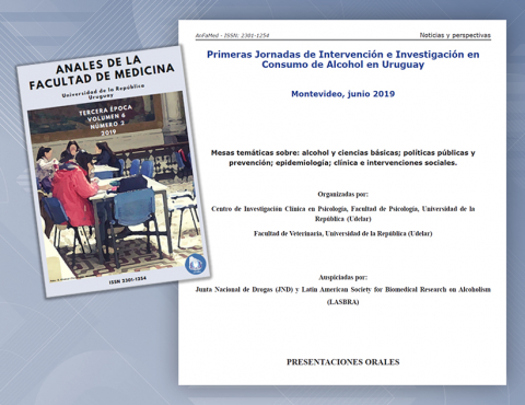 Publicación de presentaciones de las Jornadas de Investigación e Intervención sobre consumo de Alcohol en Uruguay