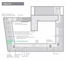 Plano de ubicación - 2do nivel - edificio central