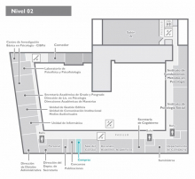 Plano de ubicación - 2do nivel - edificio central