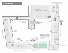 Plano de ubicación - planta baja - edificio central